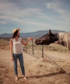 Valani Thavy Tencel Top - Cloud Dancer