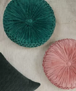 Casa Amarosa Velvet Round Throw Pillow Home Goods