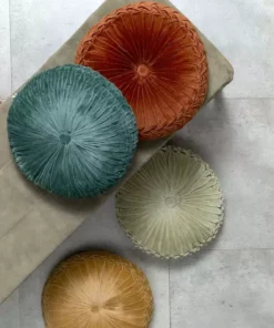 Casa Amarosa Velvet Round Throw Pillow Home Goods