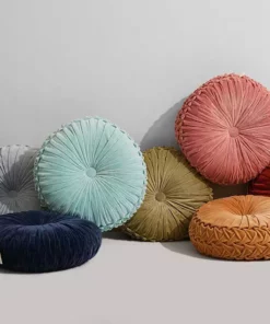 Casa Amarosa Velvet Round Throw Pillow Home Goods