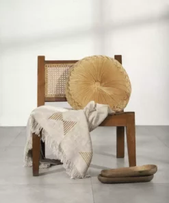 Casa Amarosa Velvet Round Throw Pillow Home Goods