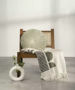 Casa Amarosa Velvet Round Throw Pillow Home Goods