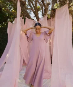 Mien Villa Flutter Sleeve Jumpsuit Clothing