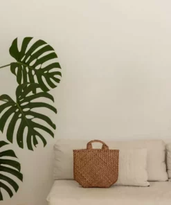 Village Thrive Amber Woven Seagrass Tote Bag Accessories