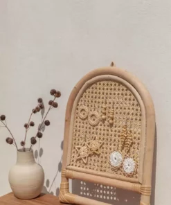 Village Thrive Arch Rattan Jewelry Hanger Home Goods 5 Village Thrive Arch Rattan Jewelry Hanger Home Goods