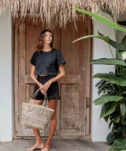 Village Thrive Avery Rattan Day Tote Bag 13 Village Thrive Avery Rattan Day Tote Bag