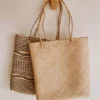 Village Thrive Accessories Bela Rattan Tote Bag