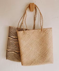 Village Thrive Accessories Bela Rattan Tote Bag