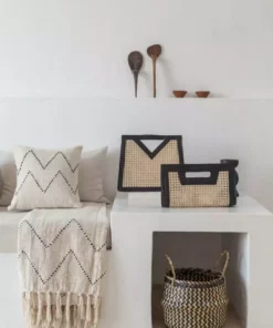 Village Thrive Black Zig Zag Blanket Home Goods 9 Village Thrive Black Zig Zag Blanket Home Goods