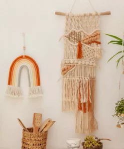 Village Thrive Mia Macrame Rainbow Wall Hanging