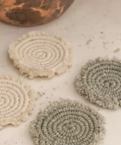 Village Thrive Mixed Macrame Coaster Set Home Goods