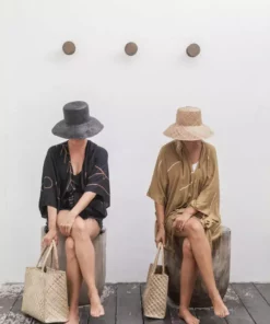 Village Thrive Accessories Woven Bucket Hat