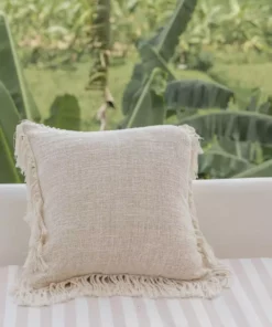 Village Thrive Home Goods Tassel Fringe Throw Pillow Cover