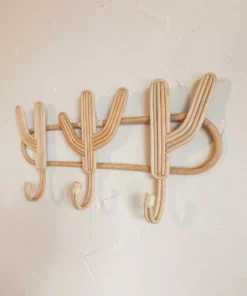 Village Thrive Cactus Rattan Multi Wall Hook Home Goods