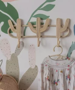 Village Thrive Cactus Rattan Multi Wall Hook Home Goods