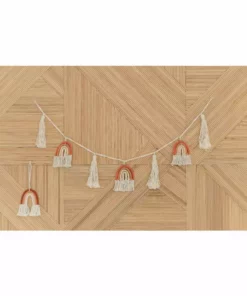 Village Thrive Home Goods Rainbow Macrame Garland