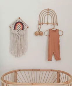 Village Thrive Rainbow Rattan Wall Hook
