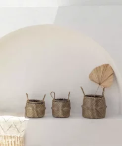 Village Thrive Tropika Seagrass Basket Home Goods