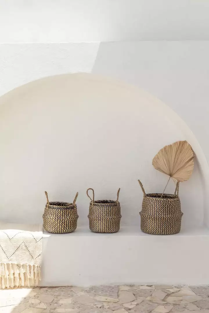 Village Thrive Tropika Seagrass Basket Home Goods 1 Village Thrive Tropika Seagrass Basket Home Goods