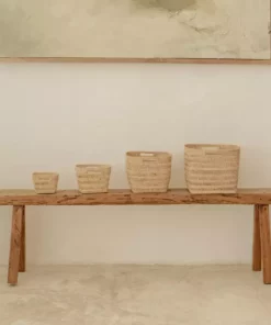 Village Thrive Woven Rattan Cube Storage Basket Set