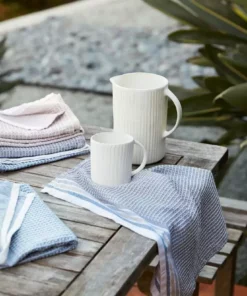 Coyuchi Best Sellers Waffle Kitchen Towel Set - Shoreline