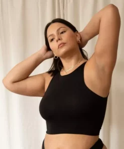 Mary Young Wallace Bamboo Crop Top New Arrivals