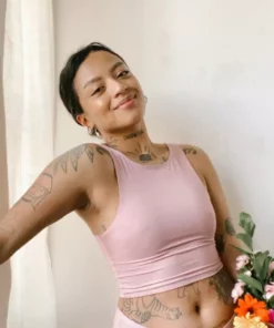 Mary Young Wallace Bamboo Crop Top New Arrivals