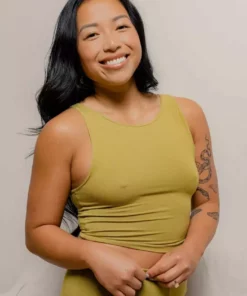 Mary Young Wallace Bamboo Crop Top New Arrivals