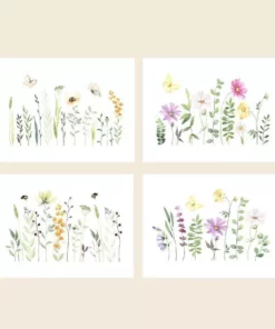 Cute Root Watercolor Gardens Plantable Cards - 8 Pack