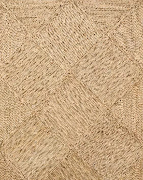 Will & Atlas Home Goods Carre Jute Runner Rug 2 Will & Atlas Home Goods Carre Jute Runner Rug