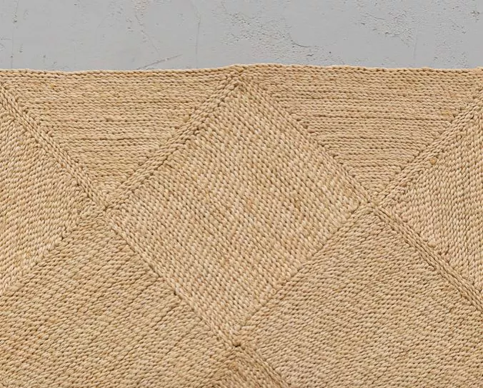 Will & Atlas Home Goods Carre Jute Runner Rug 3 Will & Atlas Home Goods Carre Jute Runner Rug