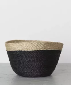 Will & Atlas Best Sellers Jute Bowl - Charcoal With Natural Trim