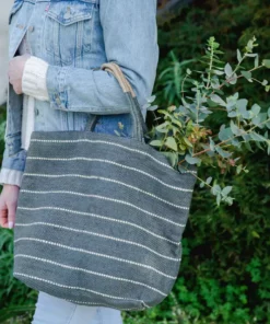 Will & Atlas Accessories Marin Jute Shopper - Slate