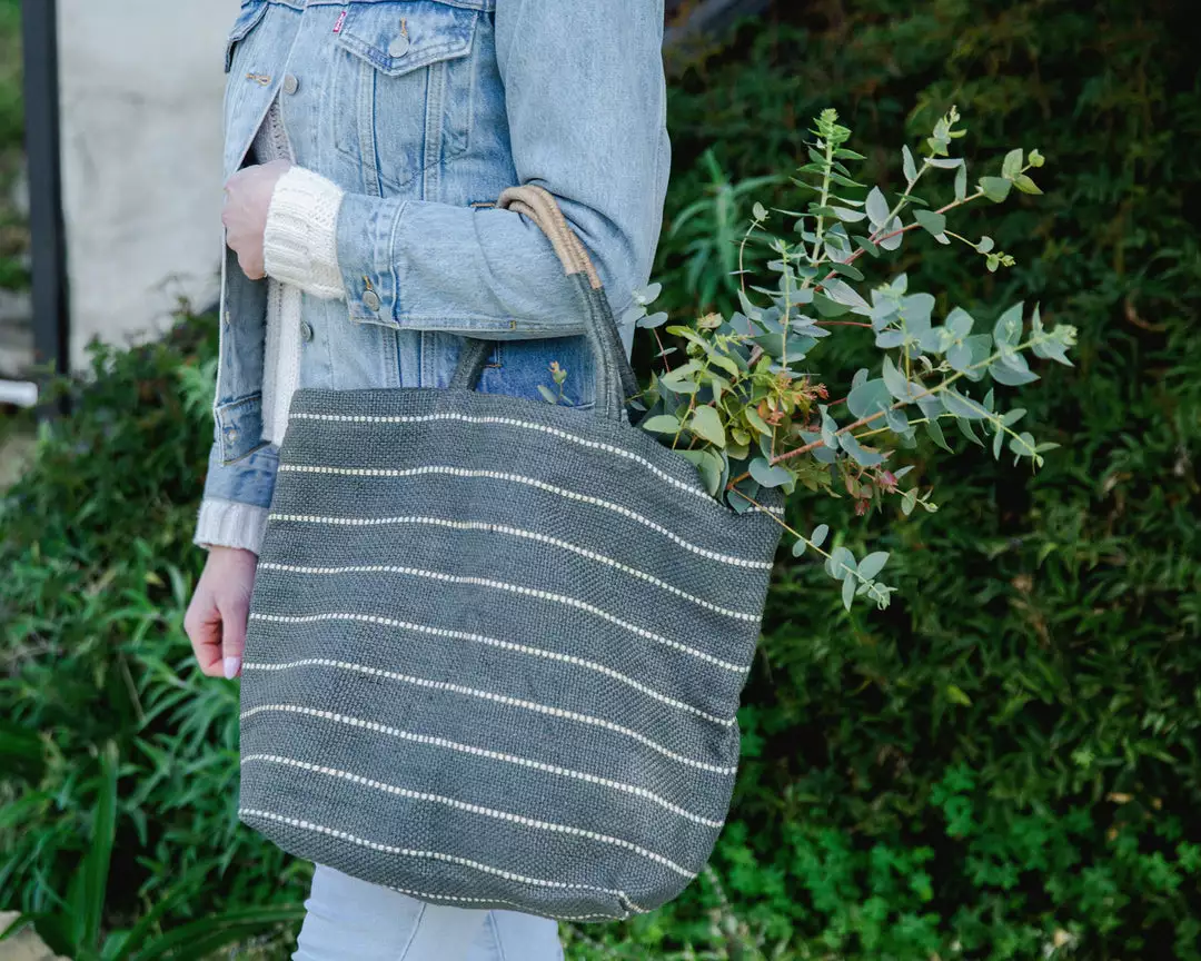 Will & Atlas Accessories Marin Jute Shopper - Slate 2 Will & Atlas Accessories Marin Jute Shopper - Slate