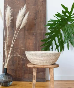 Will & Atlas Home Goods Palm Leaf Jumbo Woven Bowl