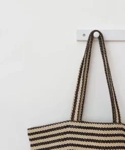 Will & Atlas Paris Striped Oversized Tote - Black + White Best Sellers