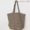 Will & Atlas Paris Striped Oversized Tote - Black + White Best Sellers