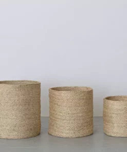 Will & Atlas Round Jute Baskets