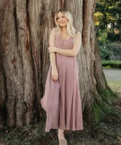 Mien Willow Wide Rib Jumpsuit Clothing