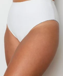 Wolven Swim Reversible High-Waisted Recycled Bikini Bottom - Aquarius