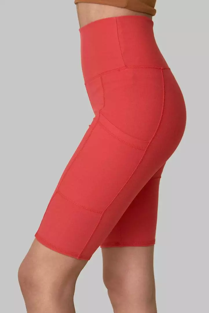 Wolven Best Sellers Recycled Bike Short With Pockets - Cayenne 7 Wolven Best Sellers Recycled Bike Short With Pockets - Cayenne