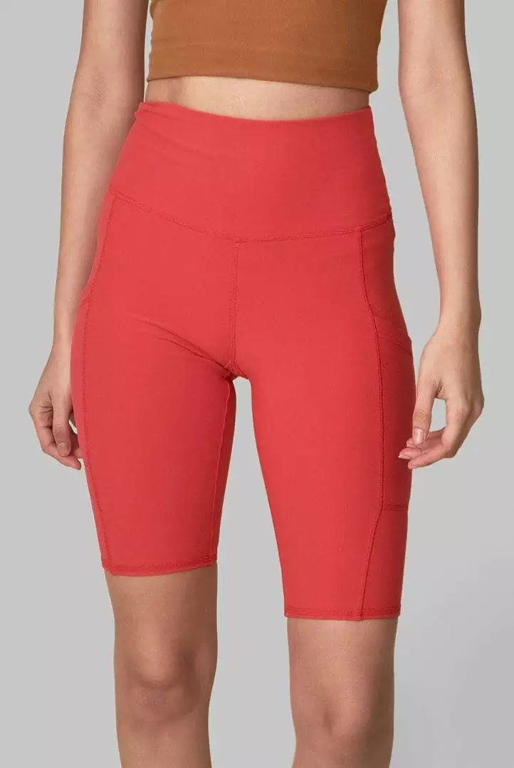 Wolven Best Sellers Recycled Bike Short With Pockets - Cayenne 8 Wolven Best Sellers Recycled Bike Short With Pockets - Cayenne