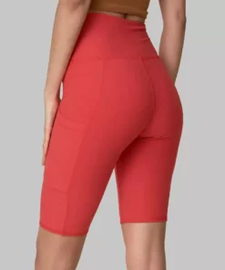 Wolven Best Sellers Recycled Bike Short With Pockets - Cayenne 20 Wolven Best Sellers Recycled Bike Short With Pockets - Cayenne