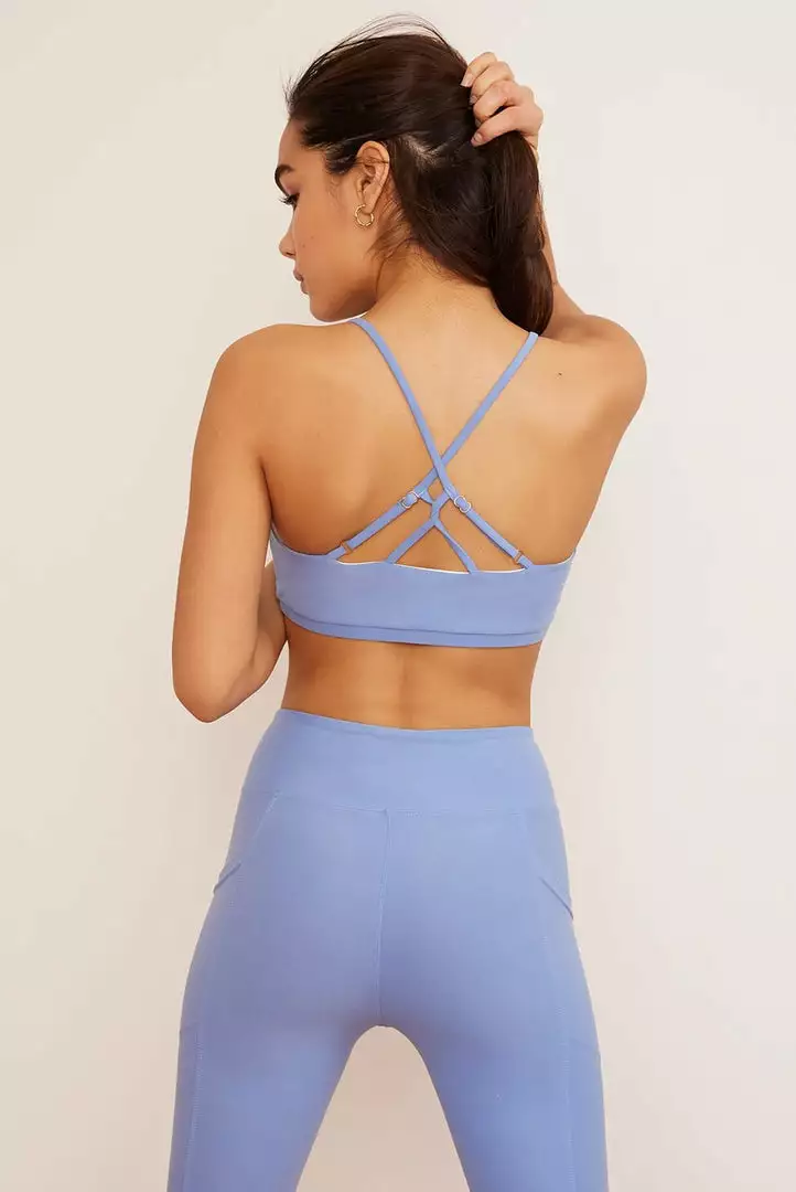 Wolven Reversible Crisscross Recycled Bra - Juniper 4 Wolven Reversible Crisscross Recycled Bra - Juniper