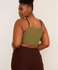 Wolven Reversible Crisscross Four-Way Recycled Top - Chai Activewear + Athleisure