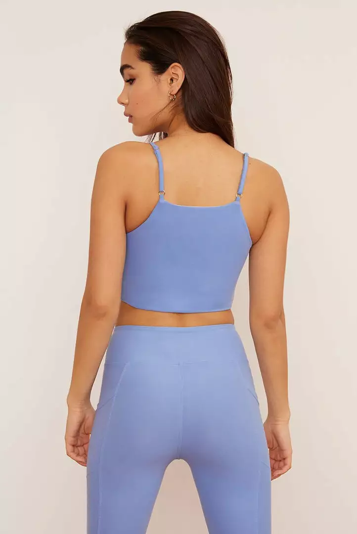 Wolven Activewear + Athleisure Reversible Crisscross Four-Way Recycled Top - Juniper 5 Wolven Activewear + Athleisure Reversible Crisscross Four-Way Recycled Top - Juniper