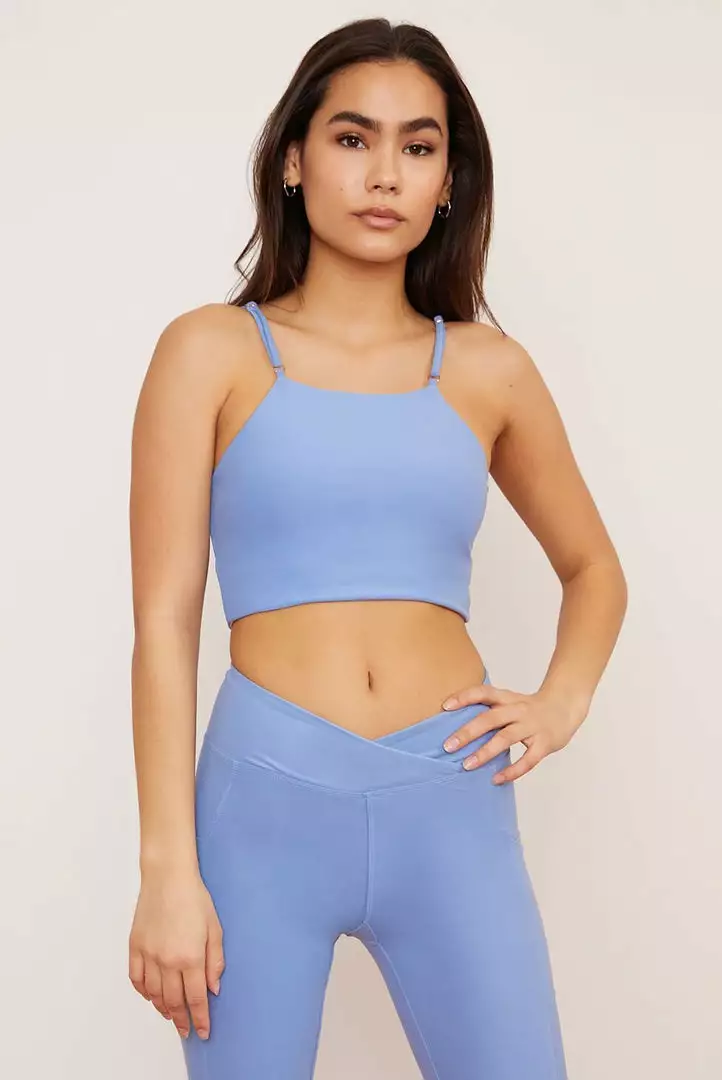 Wolven Activewear + Athleisure Reversible Crisscross Four-Way Recycled Top - Juniper 6 Wolven Activewear + Athleisure Reversible Crisscross Four-Way Recycled Top - Juniper