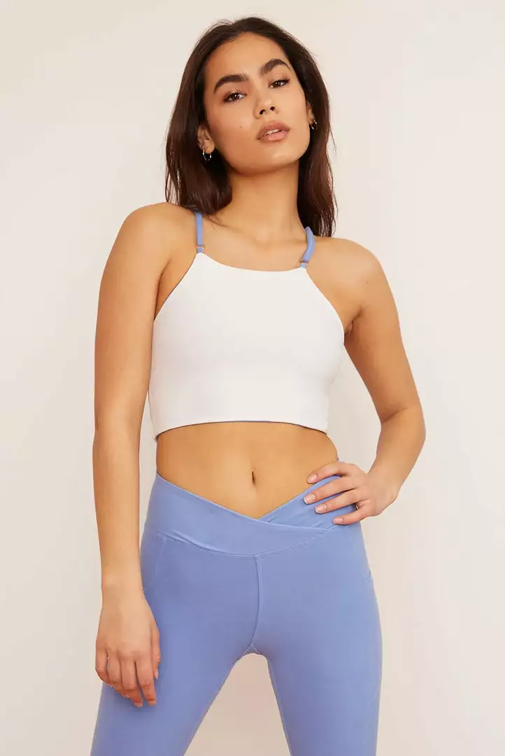 Wolven Activewear + Athleisure Reversible Crisscross Four-Way Recycled Top - Juniper 2 Wolven Activewear + Athleisure Reversible Crisscross Four-Way Recycled Top - Juniper