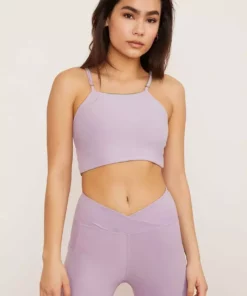Wolven Reversible Crisscross Four-Way Recycled Top - Lavender