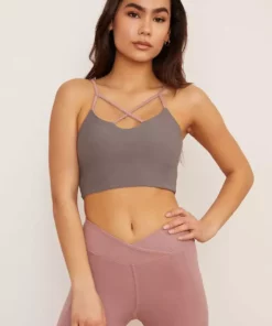 Wolven Reversible Crisscross Four-Way Recycled Top - Salt